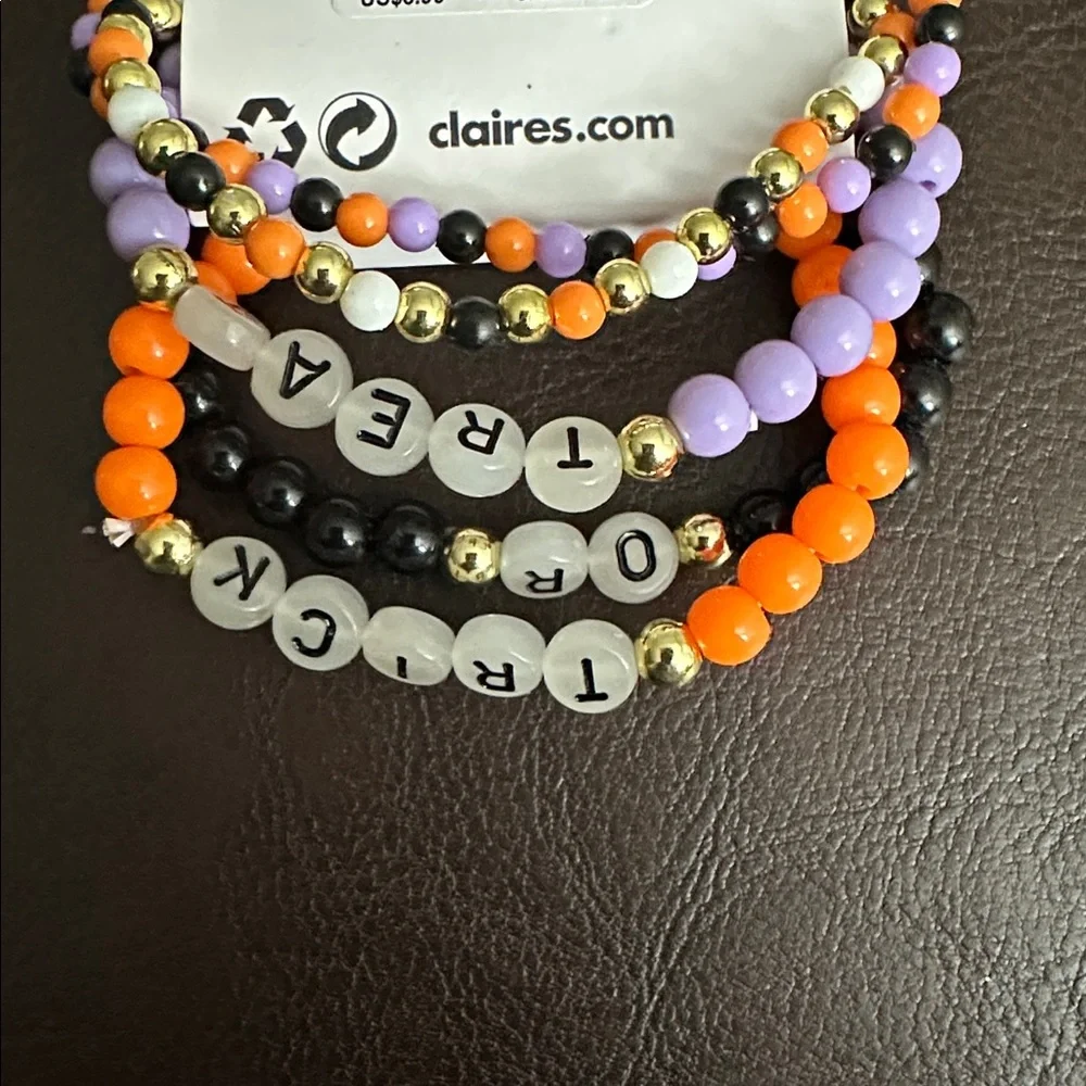 Claire’s Halloween Stretch Bracelet set, of 5 bracelets